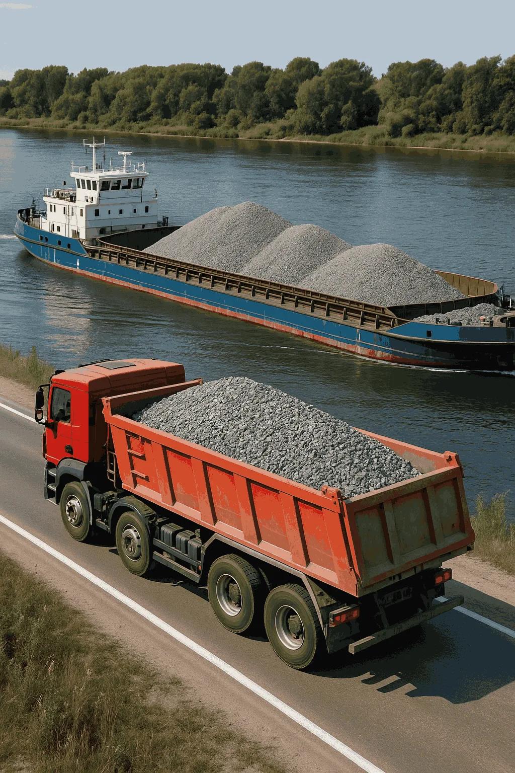 Автомобильно-водная доставка