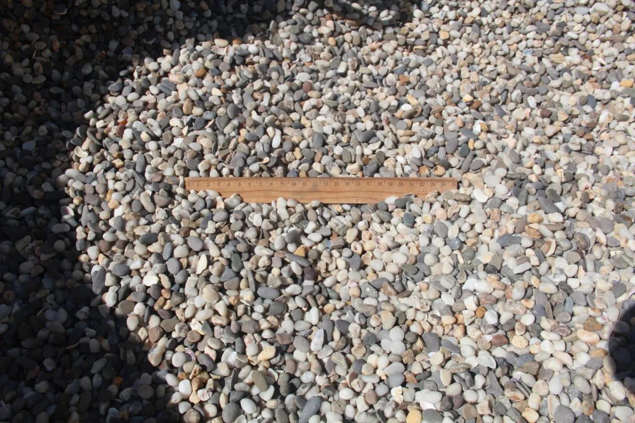 Галька черноморская фр. 5-10 мм фото 1