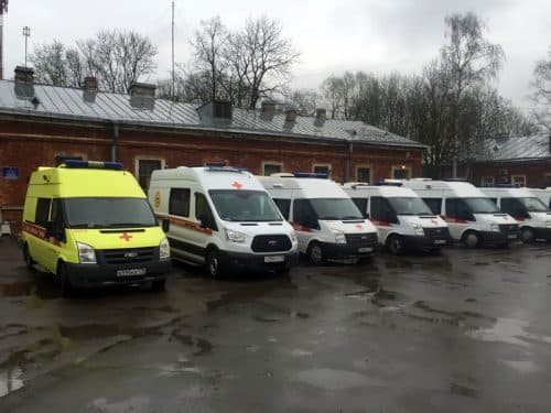 Строительство станции скорой помощи в Петергофе