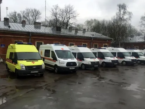 Строительство станции скорой помощи в Петергофе в Санкт-Петербурге